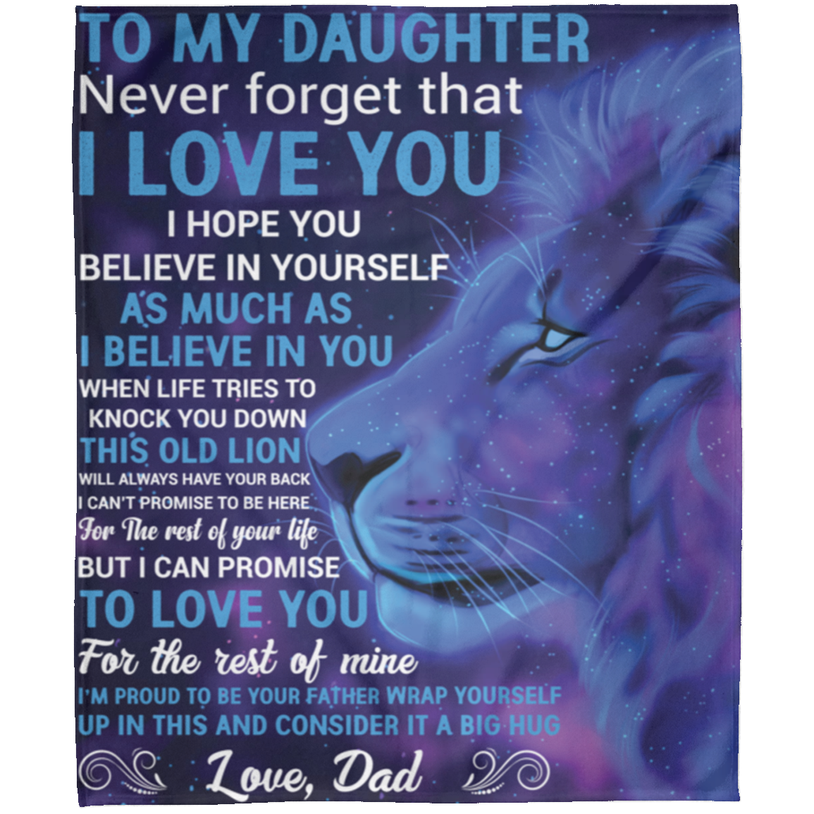 To My Daughter | Fleece Blanket